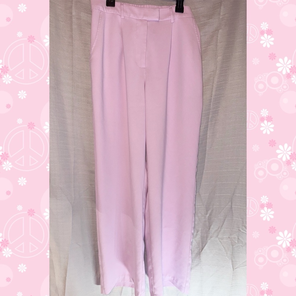 Skies Are Blue Light Pink Women's Trousers